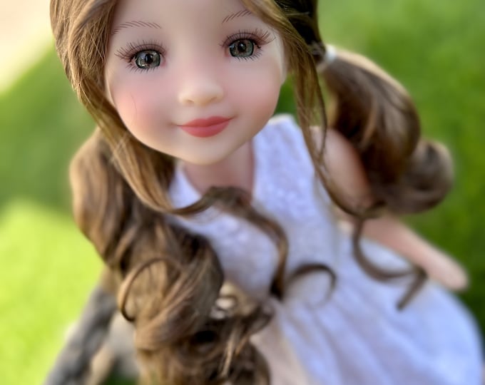 Custom Doll WIG Exclusive Vegan Mohairfits 910 Head Size Kaye Wiggs