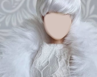 PREORDER Zazou Dolls custom wig 1/6 scale for Fashion Doll head size 3-4" BJD Dollfie pukipuki  Pocket Doll