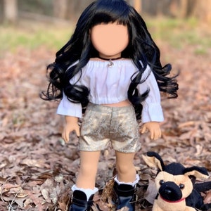 PREORDER Custom doll wig for 18" American  Dolls - Heat Safe - Tangle Resistant - fits 11" head size of 18" dolls OG  BJD Gotz Zazou Dolls