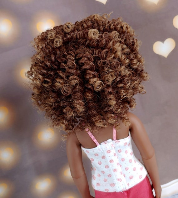 Custom doll WIG for 14 AG Dolls - Heat Safe-Tangle Resistant-fits