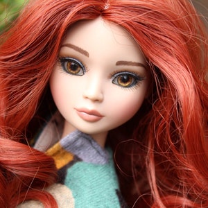 Peruka na zamówienie na rozmiar głowy 7" Tonner Ellowyne, My Meadow Avery, Mini Pal Maru and Friends, Liz Frost girls Pasuje jak 7,25"