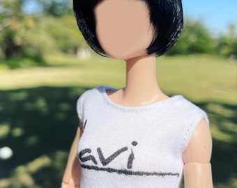 PREORDER Zazou Dolls custom wig 1/6 scale for Fashion Doll head size 3-4&quot; BJD Dollfie pukipuki  Pocket Doll