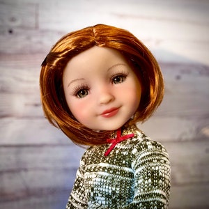 Custom doll WIG Exclusive Vegan Mohair-fits 8-9" head size Kaye Wiggs, RRFF, Meadowdolls Dumplings , bjd, "Stretch Fit" Bob Zazou Dolls