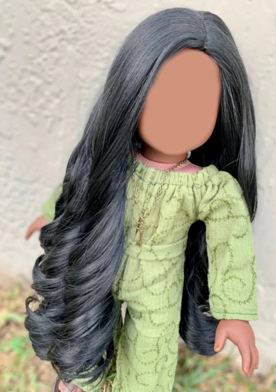 Custom doll wig for 18" American Doll- Heat Safe - Tangle Resistant - fits 11" head size of 18" dolls OG Blythe BJD Gotz