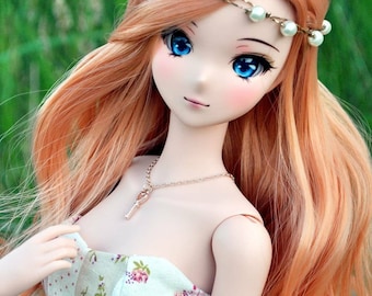 PREORDER Custom doll WIG for Smart Dolls- Heat Safe - Tangle Resistant- 8.5" head size of Bjd, SD, Dollfie Dream dolls ginger curls