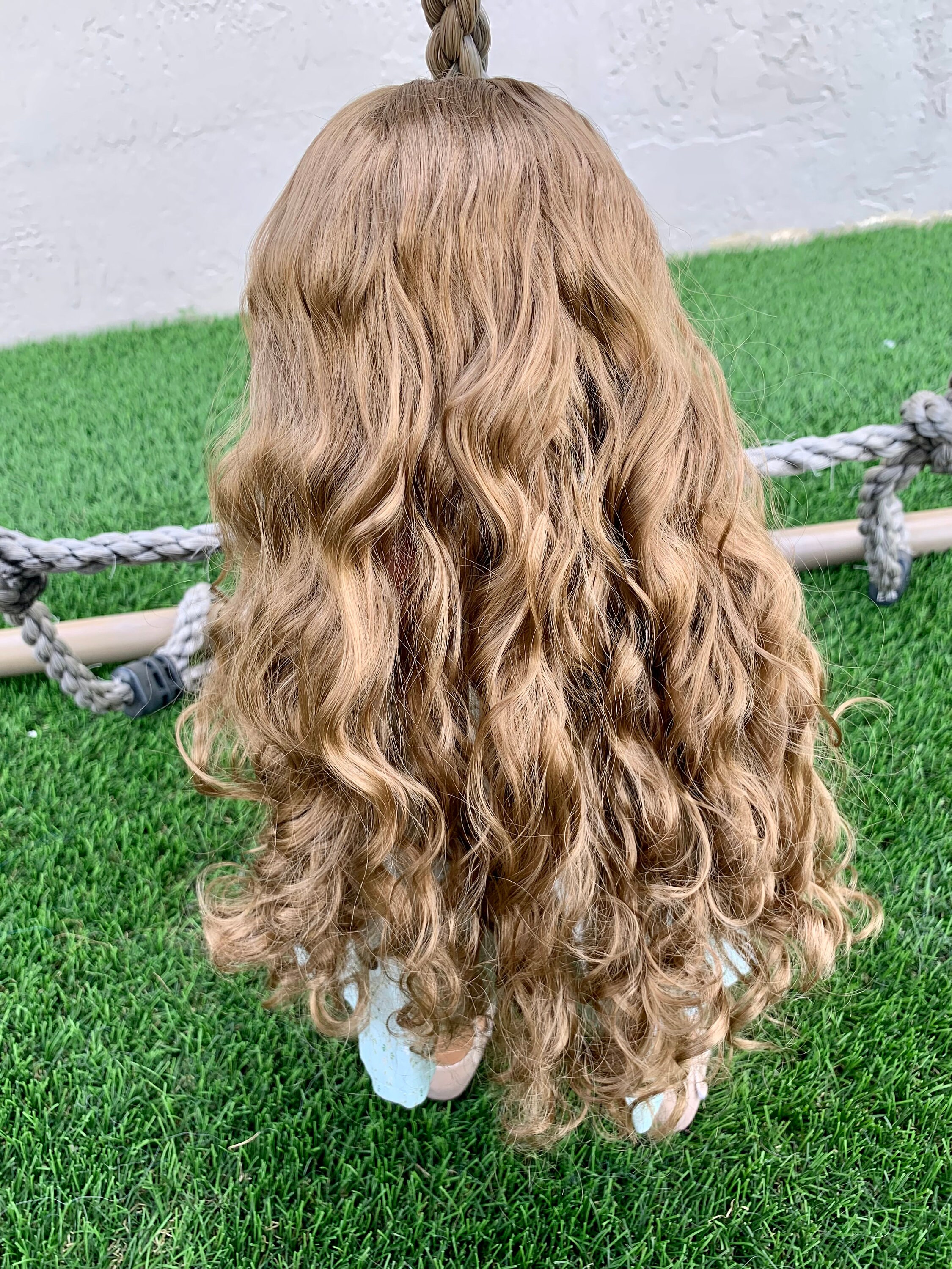 Zazouカスタム18インチドール用ヴィーガンモヘアウィッグ（予約販売