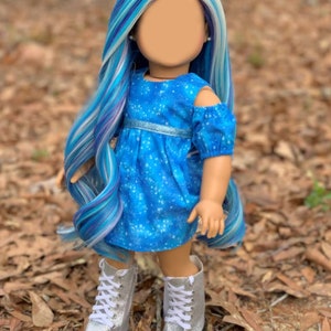 Zazou Dolls Custom doll wig for 18&quot; American Doll  - Heat Safe - Tangle Resistant - fits 11&quot; head size of 18&quot; dolls OG Blythe BJD