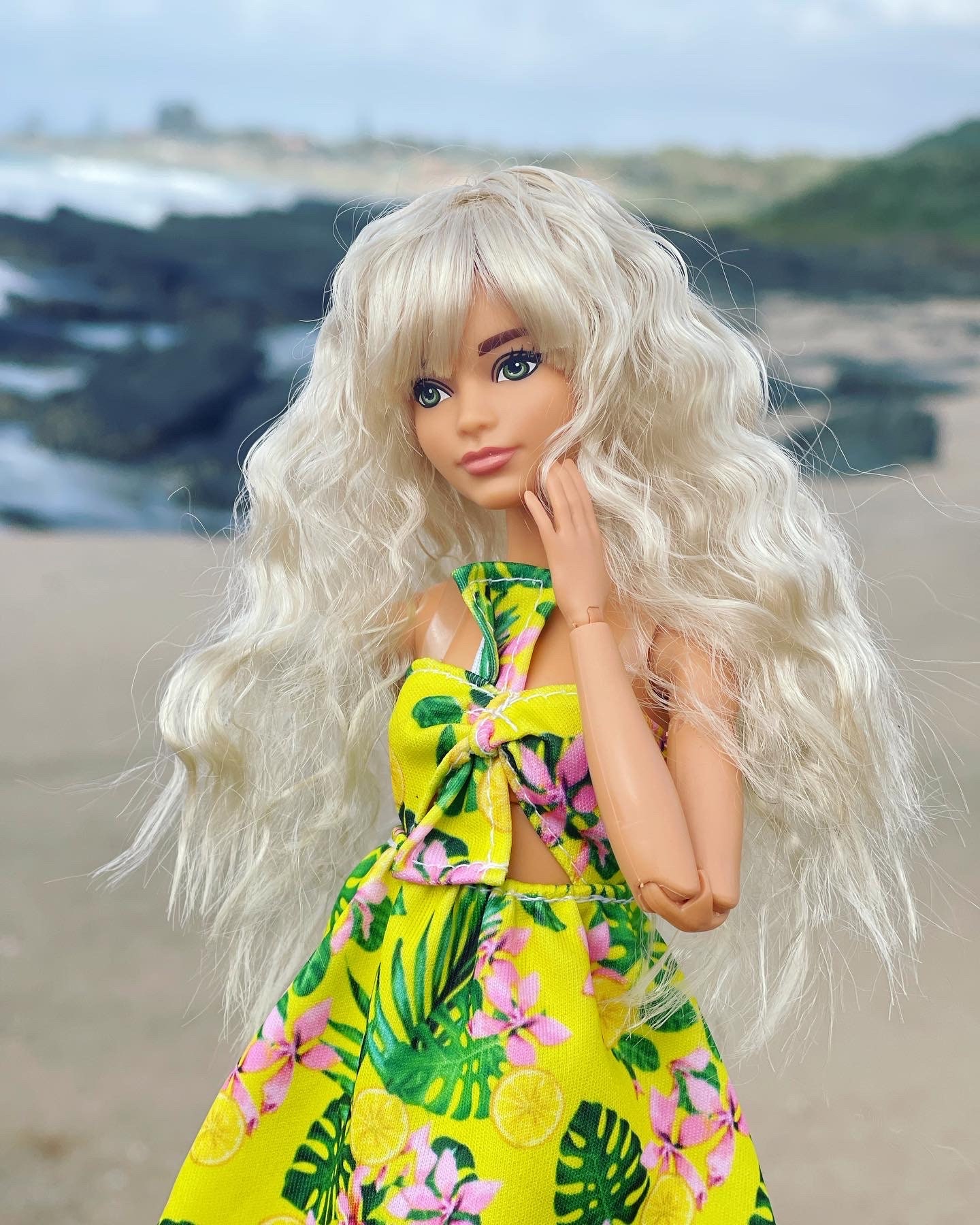 gracht caravan Weggegooid 1/6 schaal Custom PRUIK voor Barbie Fashion Doll hoofd maat - Etsy België