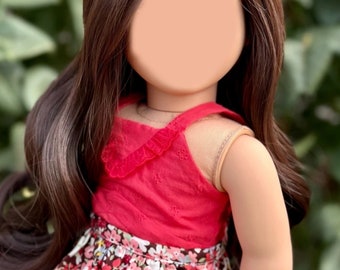 PREORDER Zazou Dolls Custom 18 Inch doll Wig | Tangle Resistant | 11" Head Size | Made to Fit 18’’ AG Dolls OG Doll Gotz Madame Alexander