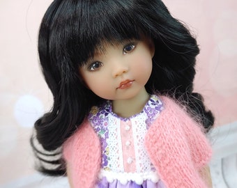Custom WIG for 13&quot; Dianna Effner Little Darling head size 7-8&quot; Tonner Ellowyne, My Meadow Avery, Mini Pal Maru,Paola Reina, Liz Frost girls