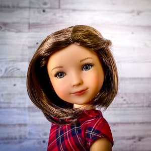 custom  doll WIG Exclusive Vegan Mohair-fits 8-9" head size Kaye Wiggs, RRFF, Meadowdolls Dumplings , bjd, "Stretch Fit" Bob Zazou