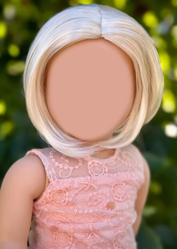American Doll  Custom 18 Inch doll Vegan Mohair Wig | 10-11 Head Size "Stretch Cap" | Made to Fit 18’’ American Doll OG Meadowdolls