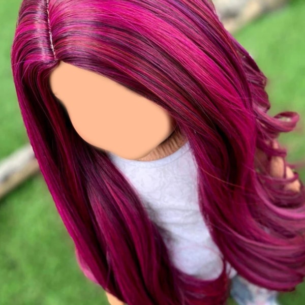 PREORDEN Peluca de muñeca Zazou personalizada de 18 pulgadas / Muñecas Zazou / Tamaño de cabeza 10-11 / Hecha para adaptarse a muñecas americanas de 18 '' Muñeca Blythe OG Gotz Madame