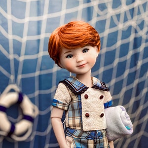 PREORDER Zazou Custom doll WIG Exclusive Vegan Mohair-fits 9-10&quot; head size Kaye Wiggs, RRFF, Wellie Dolls, bjd, &quot;Loose Fit&quot;  Boy