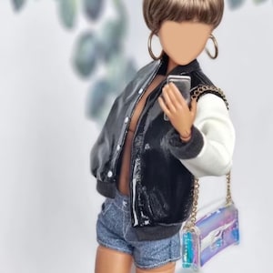 Zazou Dolls custom wig 1/6 scale for Fashion Doll head size 3-4&quot; BJD Dollfie pukipuki  Pocket Doll