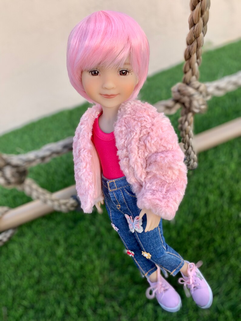 Custom Doll WIG for 14 AG Dolls Heat Safetangle Etsy