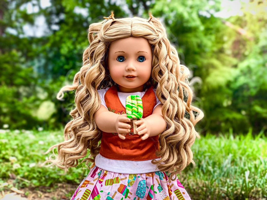 Zazou Dolls Custom Doll Wig for 18 Dolls Heat Safe Tangle Resistant