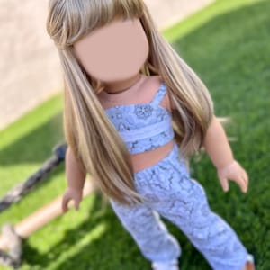PREORDER Zazou Custom 18 Inch doll Vegan Mohair Wig | 10-11" Head Size "Stretch Cap" | Made to Fit 18’’ American Dolls Gotz Doll Meadowdolls