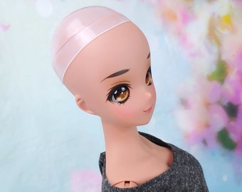 ADD ON ITEM! Silicone wig cap  fits 8-9" head size for Smart doll, Ruby Red Fashion Friends and American  wellie See note in description !!!