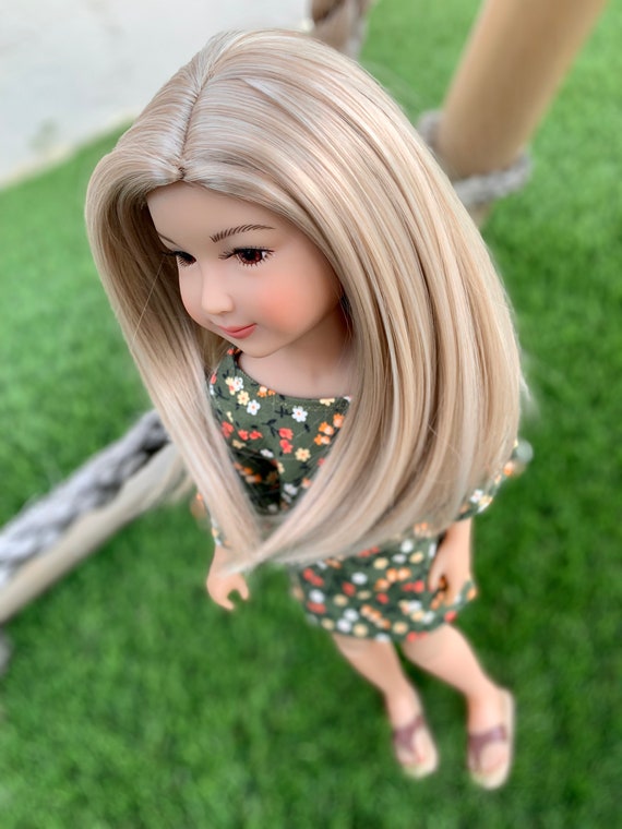 Custom Doll WIG for 14 Dolls Heat Safe tangle Resistant fits 8 9