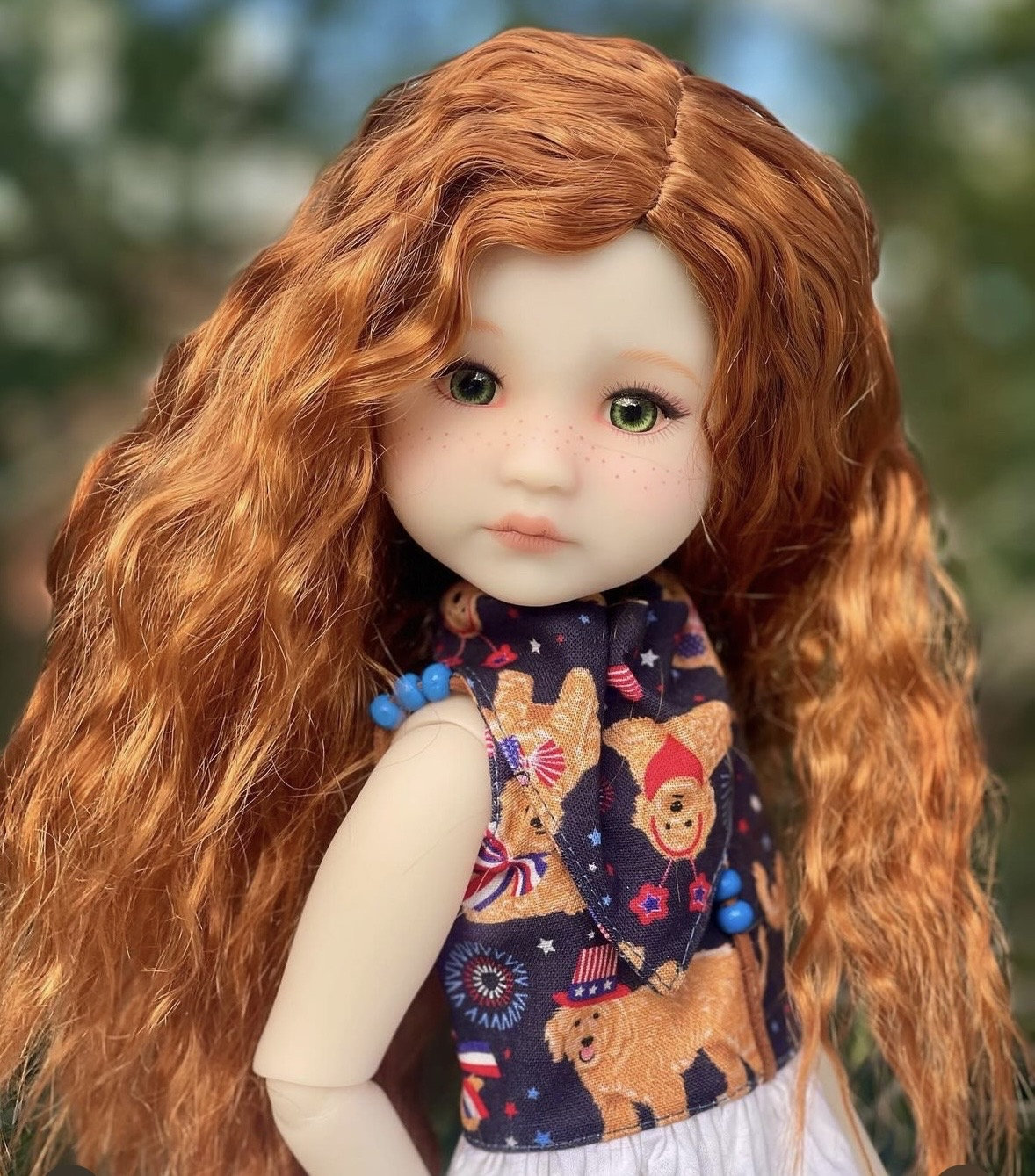 PERRUQUE MONIQUE WIG JENNIFER ROUX CLAIR 11.12 POUR BJD MY MEADOWS 18 Dolls Etc