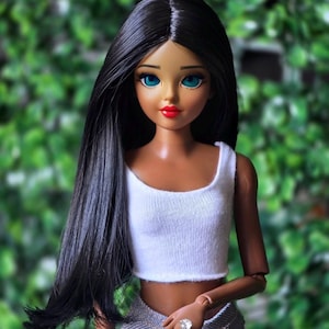 PREORDER Zazou Dolls custom wig 1/6 scale for Fashion Doll head size 3-4&quot; BJD Dollfie pukipuki  Pocket Doll