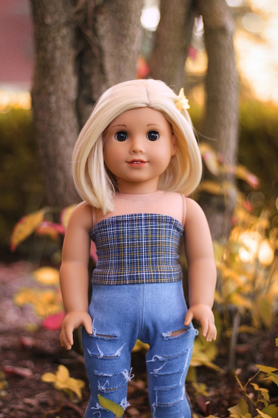 Custom doll wig for 18 American Girl Dolls - Heat Safe - Tangle