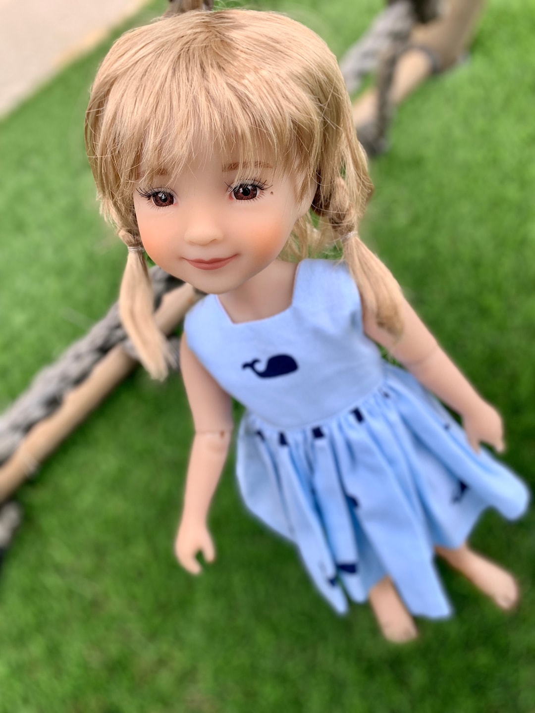 Zazou Dolls Exclusive Vegan Mohair Custom Doll WIG Fits 89 Head Size