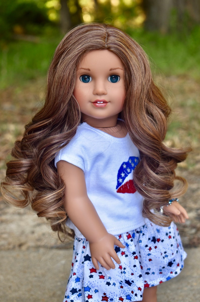 etsy american girl doll wigs