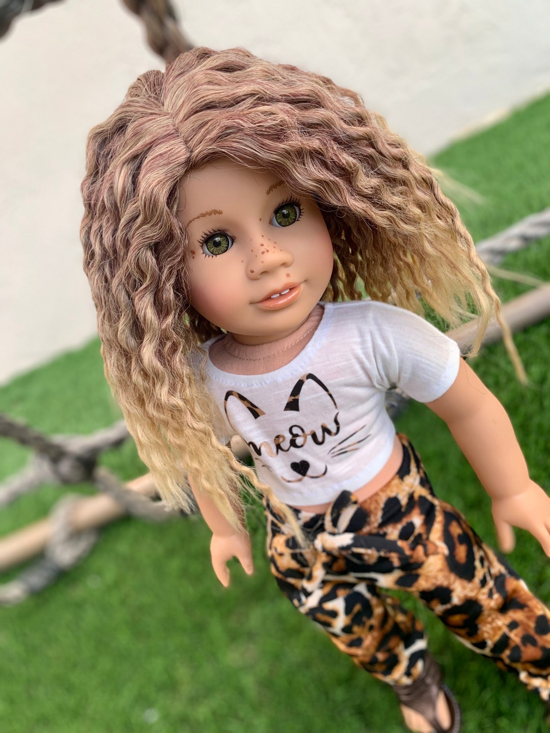 Custom Doll Wig for 18 American Girl Dollsheat Safetangle Resistant