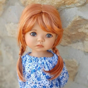 PREORDER custom doll WIG for meadowdolls -Vegan Mohair - fits 11-12&quot; head size of dolls such as Og Blythe Gotz BB Saffi meadowdolls Zazou