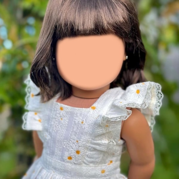 Zazou Dolls Custom 18 Inch doll Vegan Mohair Wig | 10-11 Head Size "Stretch Cap" | Made to Fit 18’’ American Doll OG Meadowdolls