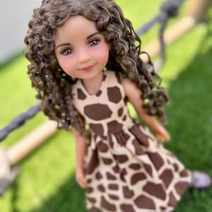 Custom doll WIG Exclusive Vegan Mohair-fits 9-10" head size Kaye Wiggs, RRFF, wellie wishers, bjd, Girl for All Time "Loose Fit"