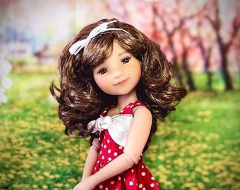 PREORDER Custom doll WIG Exclusive Vegan Mohair-fits 9-10&quot; head size Kaye Wiggs, RRFF, Wellie Dolls, bjd, Girl for All Time&quot;Loose Fit&quot;