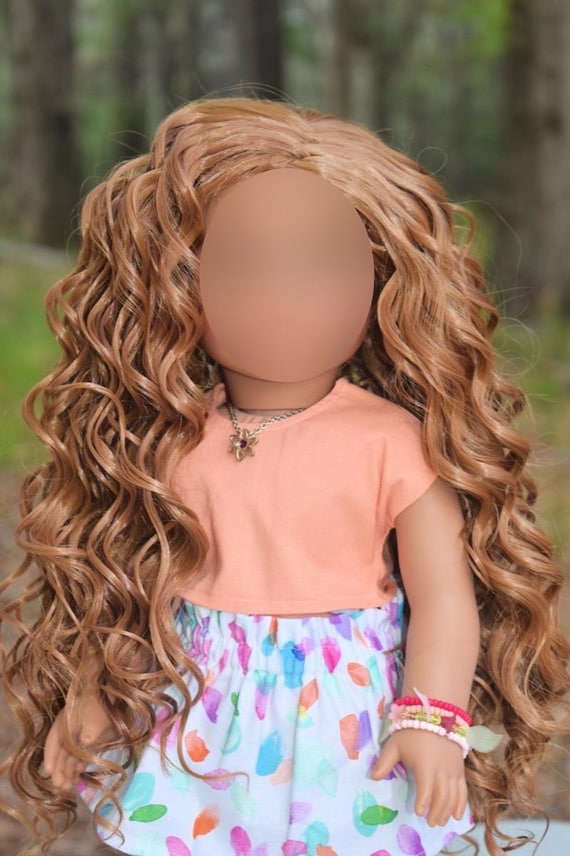PREORDER Custom doll wig for 18" American Dolls - Heat Safe - Tangle Resistant - fits 10-11" head size of 18" dolls OG Blythe BJD Zazou