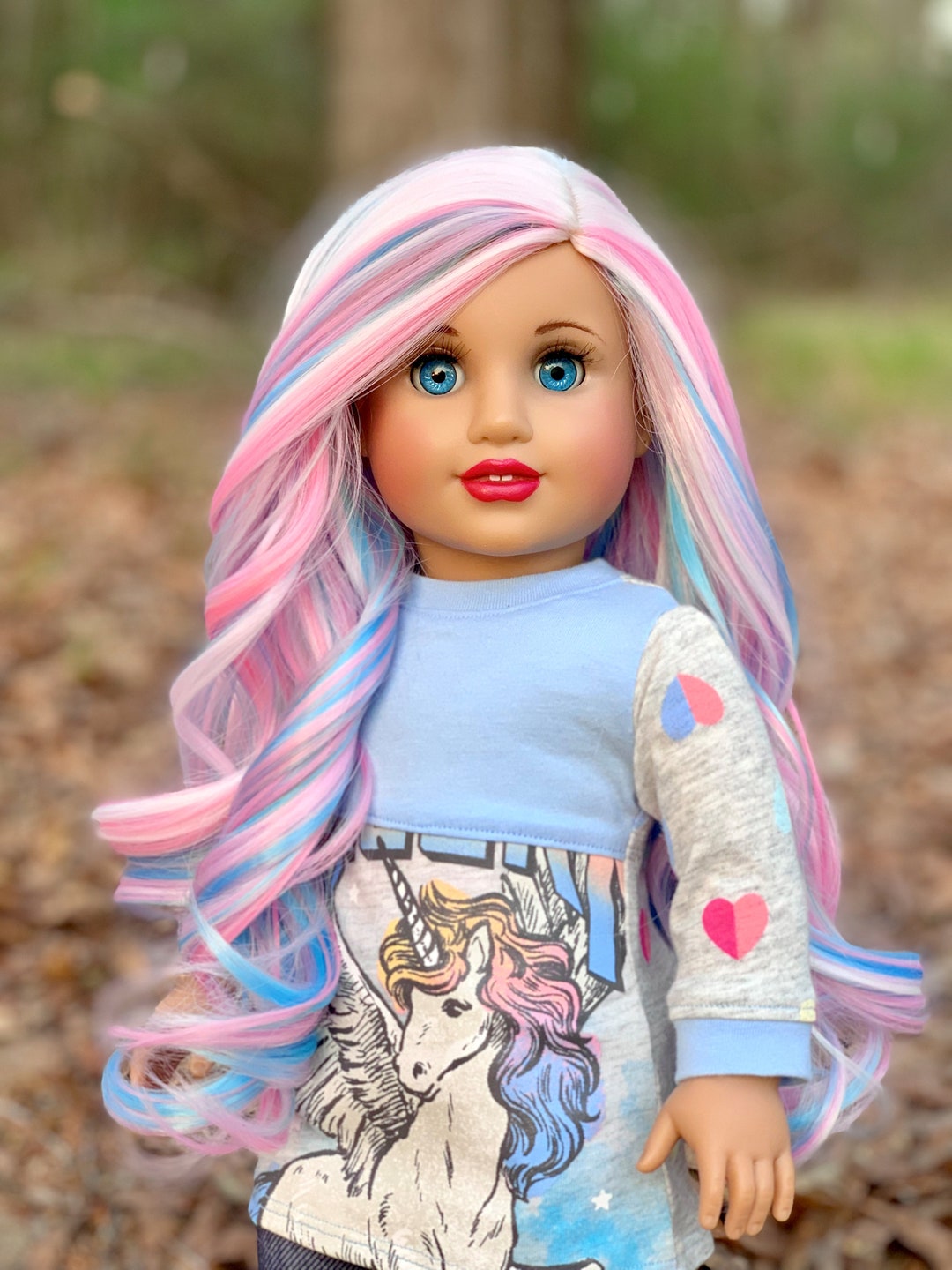 Zazou Dolls Custom Doll Wig for American Dollsheat Safetangle