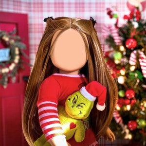 PREORDER Zazou Custom doll wig for 18"  Dolls - Heat Safe - Tangle Resistant - fits 11" head size of American dolls OG Blythe Gotz  Kenna