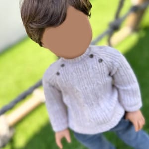 PREORDER Zazou Custom 18 Inch doll Vegan Mohair Wig | 10-11&quot; Head Size &quot;Stretch Cap&quot;| Made to Fit 18’’ American Doll OG Meadowdolls Boy