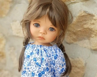 Kemper製ヴィンテージブラウンドールウィッグ（12～13インチヘッド対応