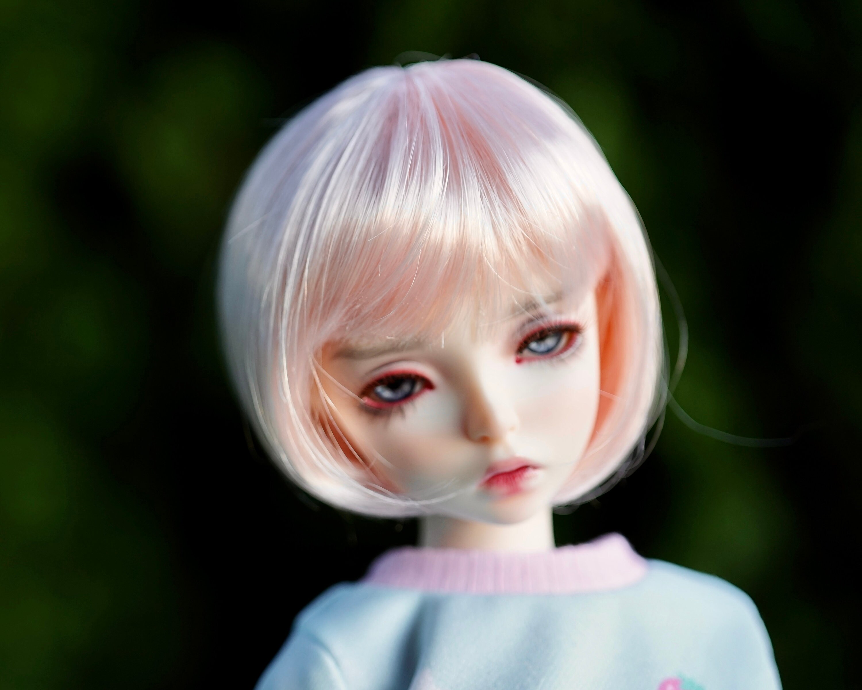 1/4 BJD人形用カスタムドールウィッグ - 「タンキャップ」 6-7インチ