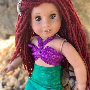 Custom doll wig for 18" American Girl Dolls-Heat Safe-Tangle Resistant-fits 10-11" head of 18" dolls  Journey AA  Marley locs