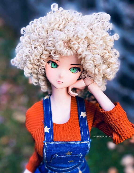Custom Doll Wig for Smart Dolls Heat Safe Tangle Resistant 8.5