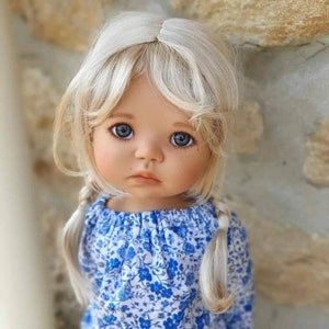Custom doll WIG for meadowdolls -Vegan Mohair - fits 11-12" head size of dolls such as OG Blythe Gotz BB Saffi meadowdolls Zazou Dolls
