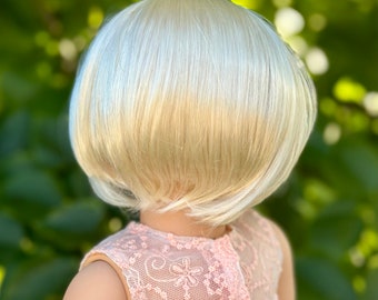 カスタムウィッグ アメリカンドールカスタム 18インチドール用 ヴィーガンモヘアウィッグ