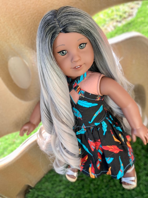 Custom Doll Wig for 18 American Girl Dolls Tangle Resistant Fits