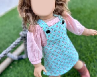 Zazou Dolls Custom 18 Inch doll Vegan Mohair Wig | 10-11 Head Size "Stretch Cap" | Made to Fit 18’’ American Doll OG Meadowdolls