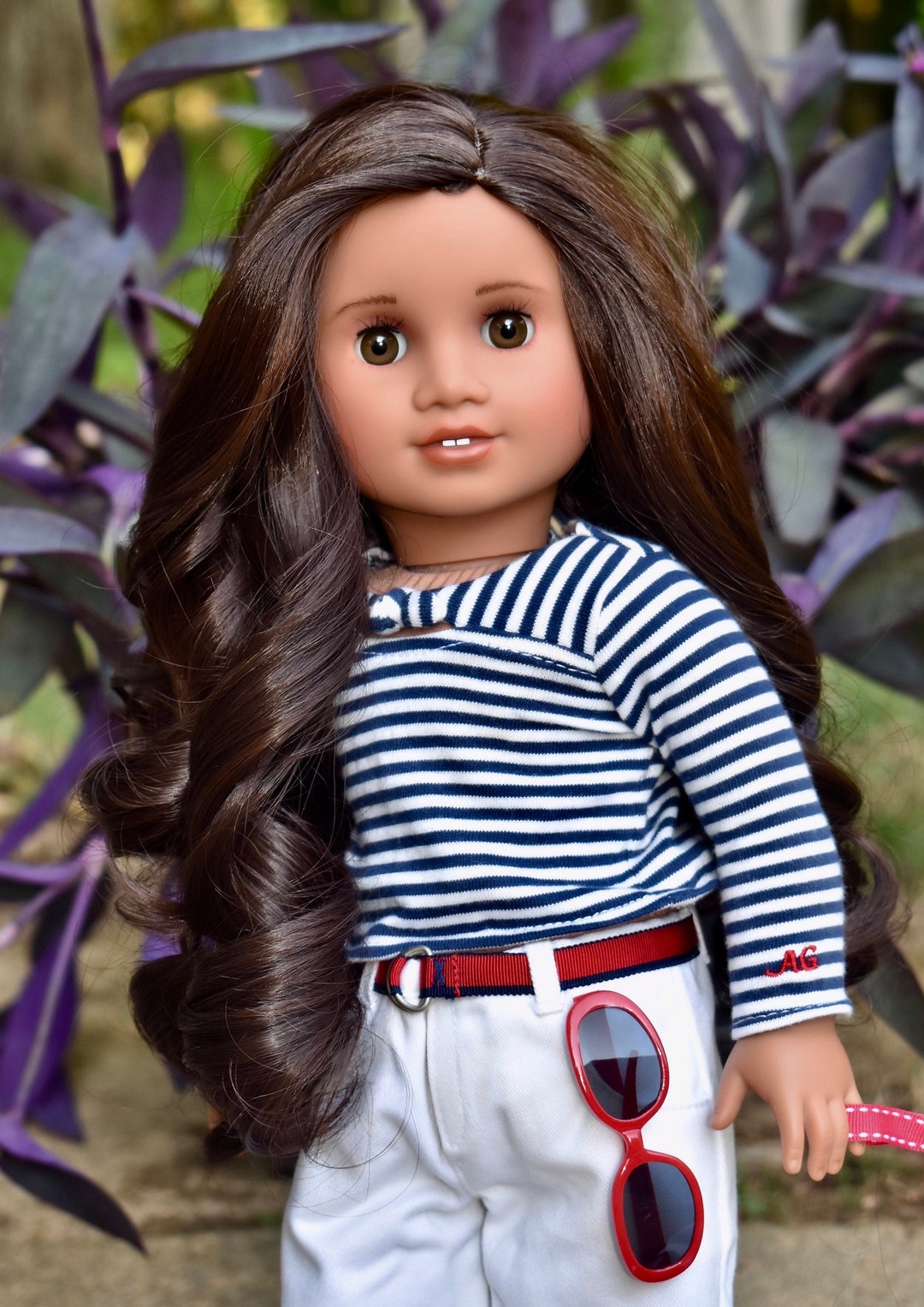 Custom Doll Wig for 18 American Girl Dolls Heat Safe Tangle Resistant ...