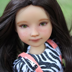 Peruka na zamówienie dla 13" Dianna Effner Little Darling rozmiar głowy 7-8" Siblies, Ellowyne, My Meadow Avery, Mini Pal Maru & Friends, Liz Frost girls