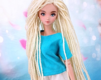 PREorder Custom doll WIG for Smart Dolls-Tangle Resistant- 8.5" head size of Bjd, SD, Dollfie Dream dolls braided locs AA locs