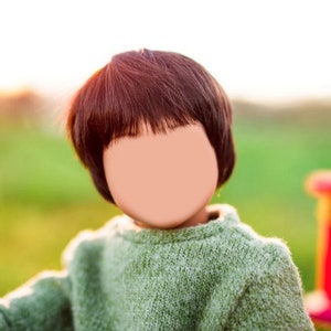 Custom doll wig for 18" American   Dolls - Heat Safe - Tangle Resistant - fits 10-11" head size of 18" dolls OG Blythe BJD Gotz Pixie